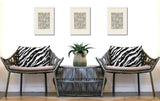 Juno Zebra Print Indoor/Outdoor Reversible Rectangular Pillow