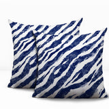Juno Zebra Print Indoor/Outdoor Reversible Square Pillow