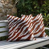 Juno Zebra Print Indoor/Outdoor Reversible Square Pillow