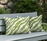 Juno Zebra Print Indoor/Outdoor Reversible Rectangular Pillow