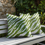 Juno Zebra Print Indoor/Outdoor Reversible Square Pillow