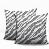 Juno Zebra Print Indoor/Outdoor Reversible Square Pillow