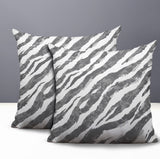 Juno Zebra Print Indoor/Outdoor Reversible Square Pillow