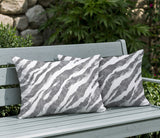 Juno Zebra Print Indoor/Outdoor Reversible Rectangular Pillow