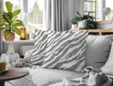 Juno Zebra Print Indoor/Outdoor Reversible Square Pillow