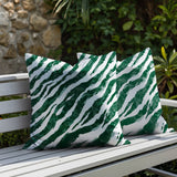 Juno Zebra Print Indoor/Outdoor Reversible Square Pillow
