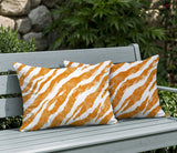 Juno Zebra Print Indoor/Outdoor Reversible Rectangular Pillow