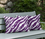 Juno Zebra Print Indoor/Outdoor Reversible Rectangular Pillow
