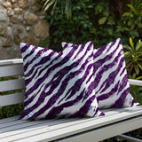 Juno Zebra Print Indoor/Outdoor Reversible Square Pillow