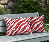 Juno Zebra Print Indoor/Outdoor Reversible Rectangular Pillow
