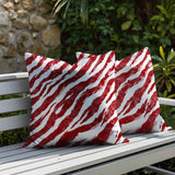Juno Zebra Print Indoor/Outdoor Reversible Square Pillow