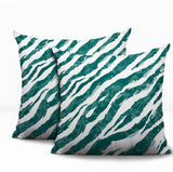 Juno Zebra Print Indoor/Outdoor Reversible Square Pillow