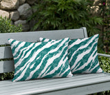 Juno Zebra Print Indoor/Outdoor Reversible Rectangular Pillow