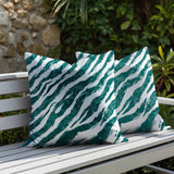 Juno Zebra Print Indoor/Outdoor Reversible Square Pillow