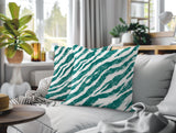Juno Zebra Print Indoor/Outdoor Reversible Square Pillow