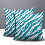Juno Zebra Print Indoor/Outdoor Reversible Square Pillow