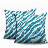 Juno Zebra Print Indoor/Outdoor Reversible Square Pillow