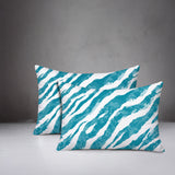 Juno Zebra Print Indoor/Outdoor Reversible Rectangular Pillow
