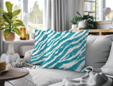 Juno Zebra Print Indoor/Outdoor Reversible Square Pillow
