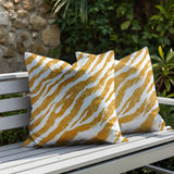 Juno Zebra Print Indoor/Outdoor Reversible Square Pillow