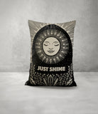 Just Shine Faux Linen Lumber Pillow
