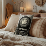 Just Shine Faux Linen Lumber Pillow