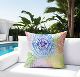 Multi Spun Polyester Square Indoor/Outdoor Throw Pillow