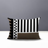 Kaleido Abstract Reversible Indoor/Outdoor Rectangle Pillow