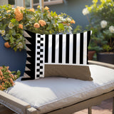 Kaleido Abstract Reversible Indoor/Outdoor Rectangle Pillow