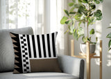 Kaleido Abstract Reversible Indoor/Outdoor Rectangle Pillow