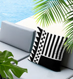 Kaleido Abstract Reversible Indoor/Outdoor Rectangle Pillow