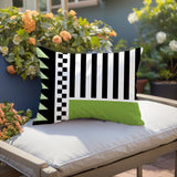 Kaleido Abstract Reversible Indoor/Outdoor Rectangle Pillow