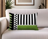 Kaleido Abstract Reversible Indoor/Outdoor Rectangle Pillow