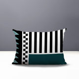 Kaleido Abstract Reversible Indoor/Outdoor Rectangle Pillow