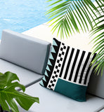 Kaleido Abstract Reversible Indoor/Outdoor Square Pillow
