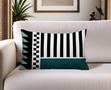 Kaleido Abstract Reversible Indoor/Outdoor Rectangle Pillow