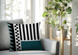 Kaleido Abstract Reversible Indoor/Outdoor Square Pillow