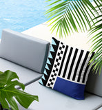Kaleido Abstract Reversible Indoor/Outdoor Rectangle Pillow