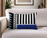 Kaleido Abstract Reversible Indoor/Outdoor Rectangle Pillow
