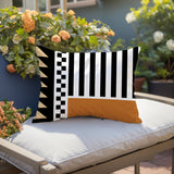 Kaleido Abstract Reversible Indoor/Outdoor Rectangle Pillow