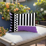 Kaleido Abstract Reversible Indoor/Outdoor Rectangle Pillow