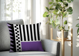 Kaleido Abstract Reversible Indoor/Outdoor Rectangle Pillow