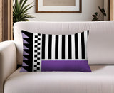 Kaleido Abstract Reversible Indoor/Outdoor Rectangle Pillow
