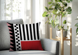 Kaleido Abstract Reversible Indoor/Outdoor Rectangle Pillow