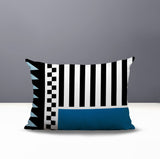 Kaleido Abstract Reversible Indoor/Outdoor Rectangle Pillow