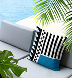 Kaleido Abstract Reversible Indoor/Outdoor Rectangle Pillow
