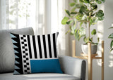 Kaleido Abstract Reversible Indoor/Outdoor Rectangle Pillow