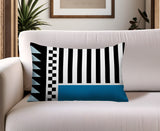 Kaleido Abstract Reversible Indoor/Outdoor Rectangle Pillow