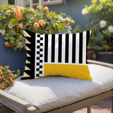 Kaleido Abstract Reversible Indoor/Outdoor Rectangle Pillow