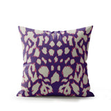Kama Animal Print Faux Suede Square Indoor Pillow